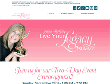 Tablet Screenshot of liveyourlegacysummit.org